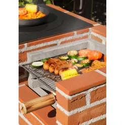 Grilli-kesäkeittiö Matti 1035x580x780 mm tiili