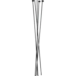 Harjaterästolppa Hortus 8mm suojus 110cm musta (25kpl)