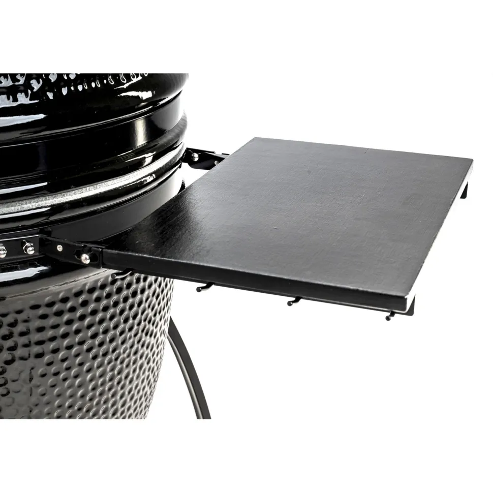 Hiiligrilli Dreamfire Hoovi Kamado, grillaustelineella, musta
