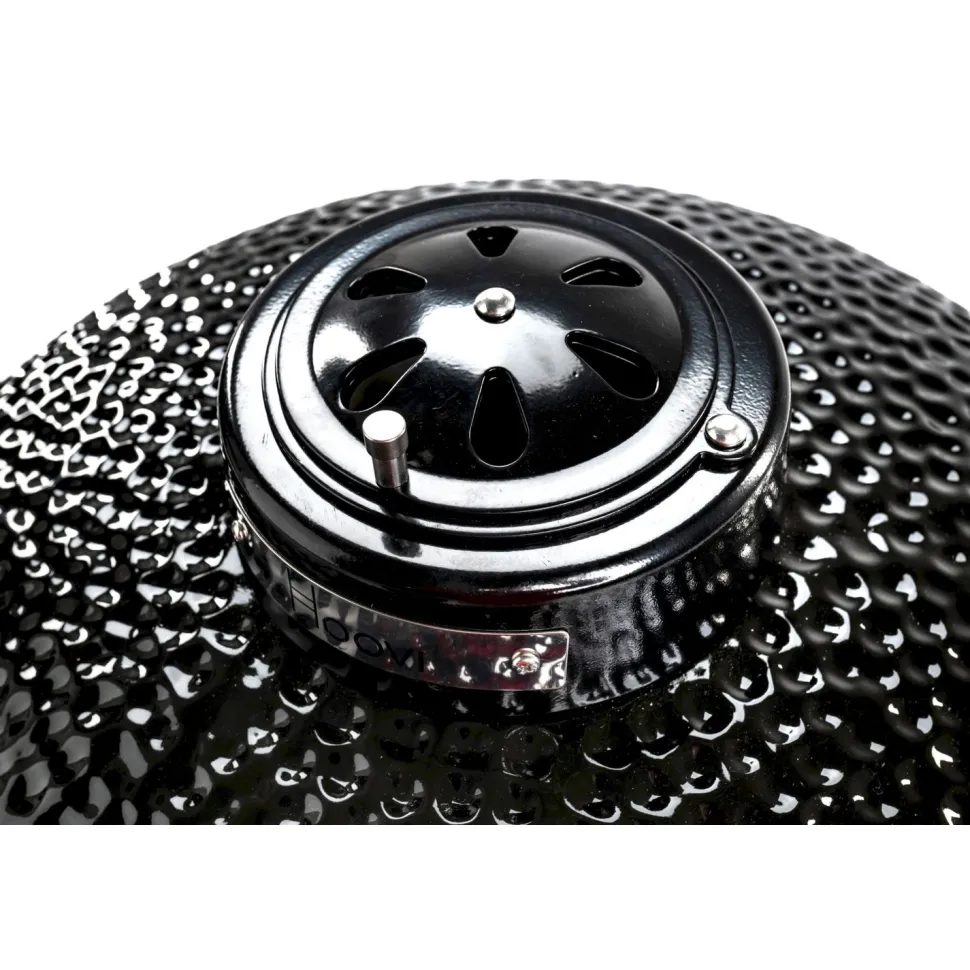 Hiiligrilli Dreamfire Hoovi Kamado Large, grillaustelineella, musta