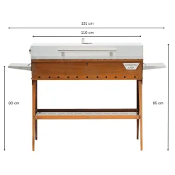 Hiiligrilli GrillSymbol Chef XL, 160x35x105cm