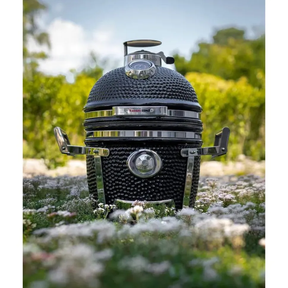 Hiiligrilli Kamado Sumo Signature Junior 15", musta