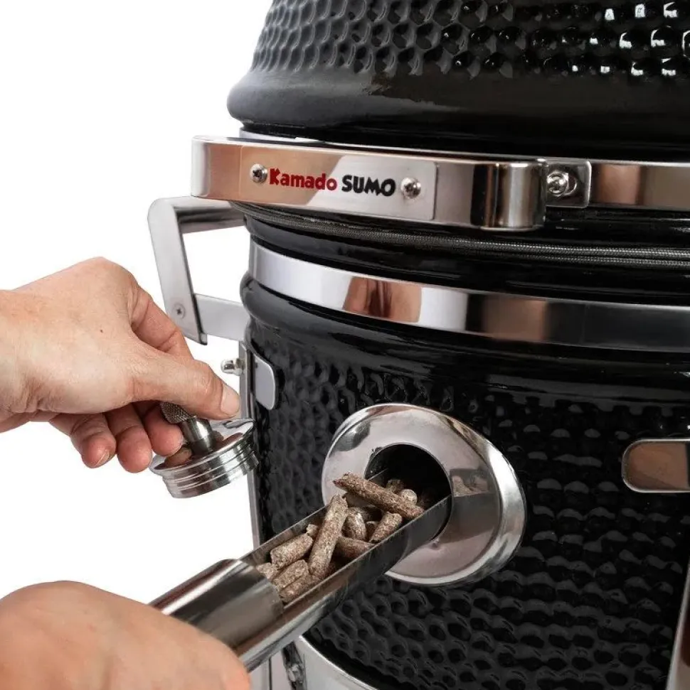 Hiiligrilli Kamado Sumo Signature Junior 15", musta