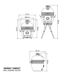 Hiiligrilli Yakiniku Compact Kamado Basic