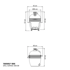 Hiiligrilli Yakiniku Mini Kamado Basic