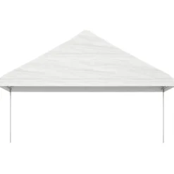 Huvimaja katolla valkoinen 15,61x5,88x3,75 m polyeteeni