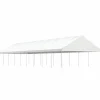 Huvimaja katolla valkoinen 20,07x5,88x3,75 m polyeteeni
