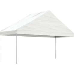 Huvimaja katolla valkoinen 11,15x5,88x3,75 m polyeteeni
