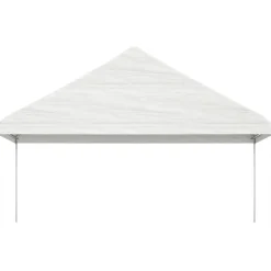 Huvimaja katolla valkoinen 8,92x5,88x3,75 m polyeteeni