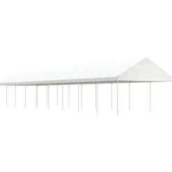 Huvimaja valkoinen 20,07x4,08x3,22 m polyeteeni