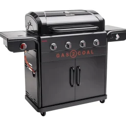 Hybridigrilli Char-Broil Gas2Coal 2.0 440 Special Edition, 4 poltinta, pihvinpaistopoltin