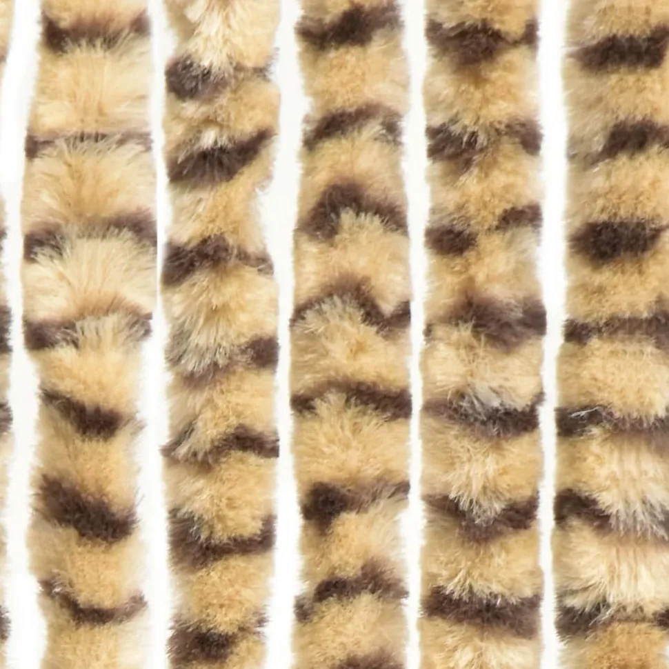 Hyönteisverho beige ja ruskea 90x220 cm chenille