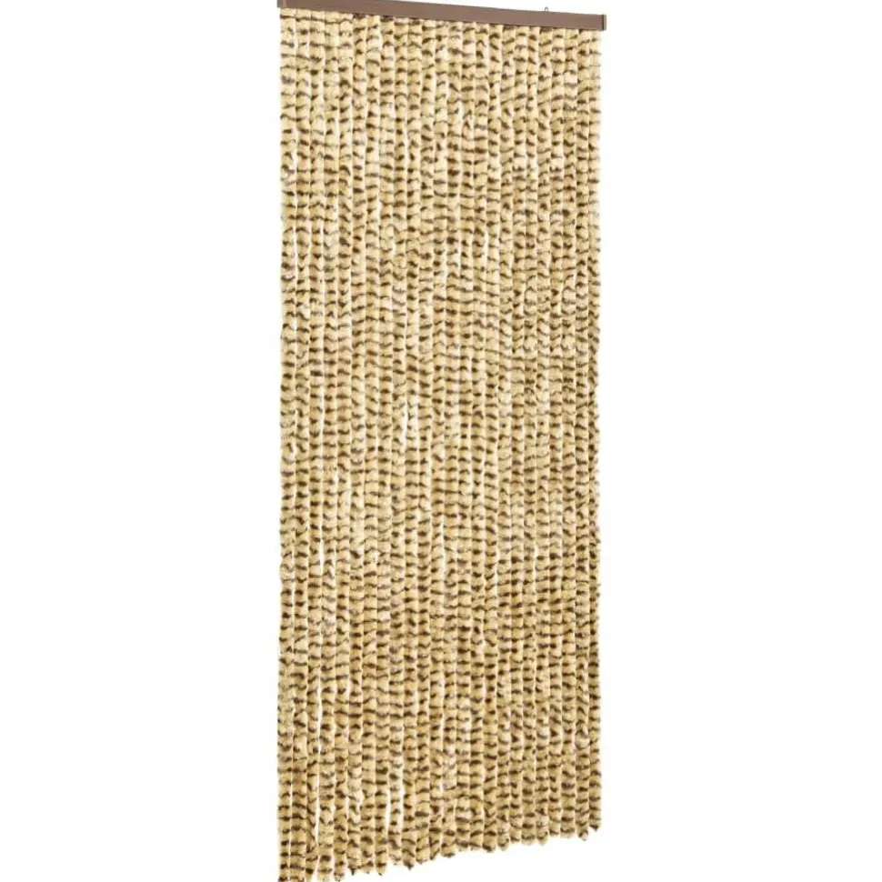 Hyönteisverho beige ja ruskea 90x220 cm chenille