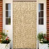 Hyönteisverho beige ja ruskea 100x220 cm chenille
