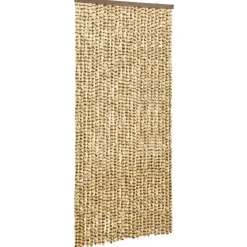 Hyönteisverho beige ja ruskea 100x220 cm chenille
