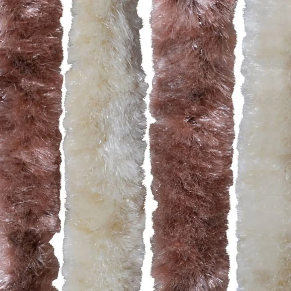 Hyönteisverho beige ja vaaleanruskea 90x200 cm chenille