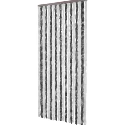 Hyönteisverho harmaa ja valkoinen 90x200 cm chenille