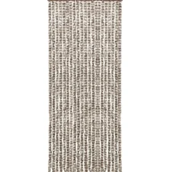 Hyönteisverho harmaanruskea ja valkoinen 56x185 cm chenille