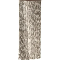 Hyönteisverho harmaanruskea ja valkoinen 56x185 cm chenille