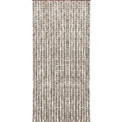 Hyönteisverho harmaanruskea ja valkoinen 90x220 cm chenille