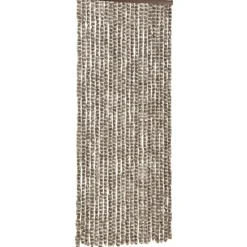 Hyönteisverho harmaanruskea ja valkoinen 90x220 cm chenille