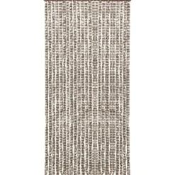 Hyönteisverho harmaanruskea ja valkoinen 100x220 cm chenille