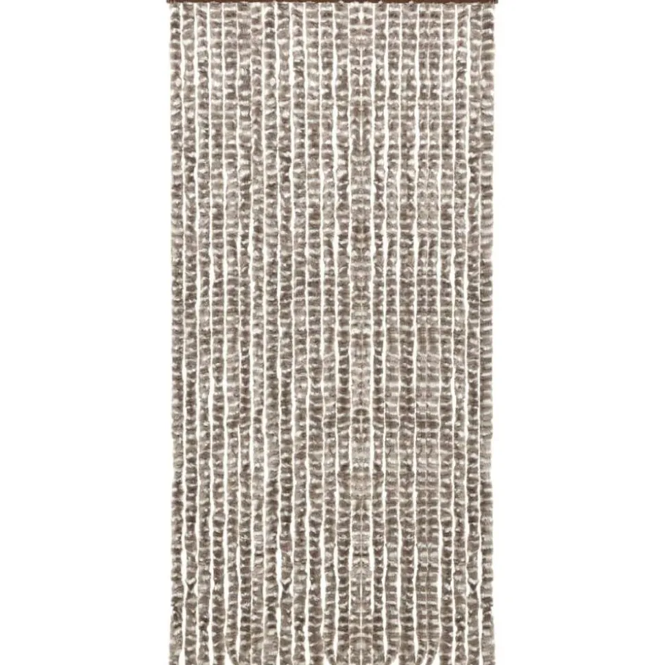 Hyönteisverho harmaanruskea ja valkoinen 100x220 cm chenille
