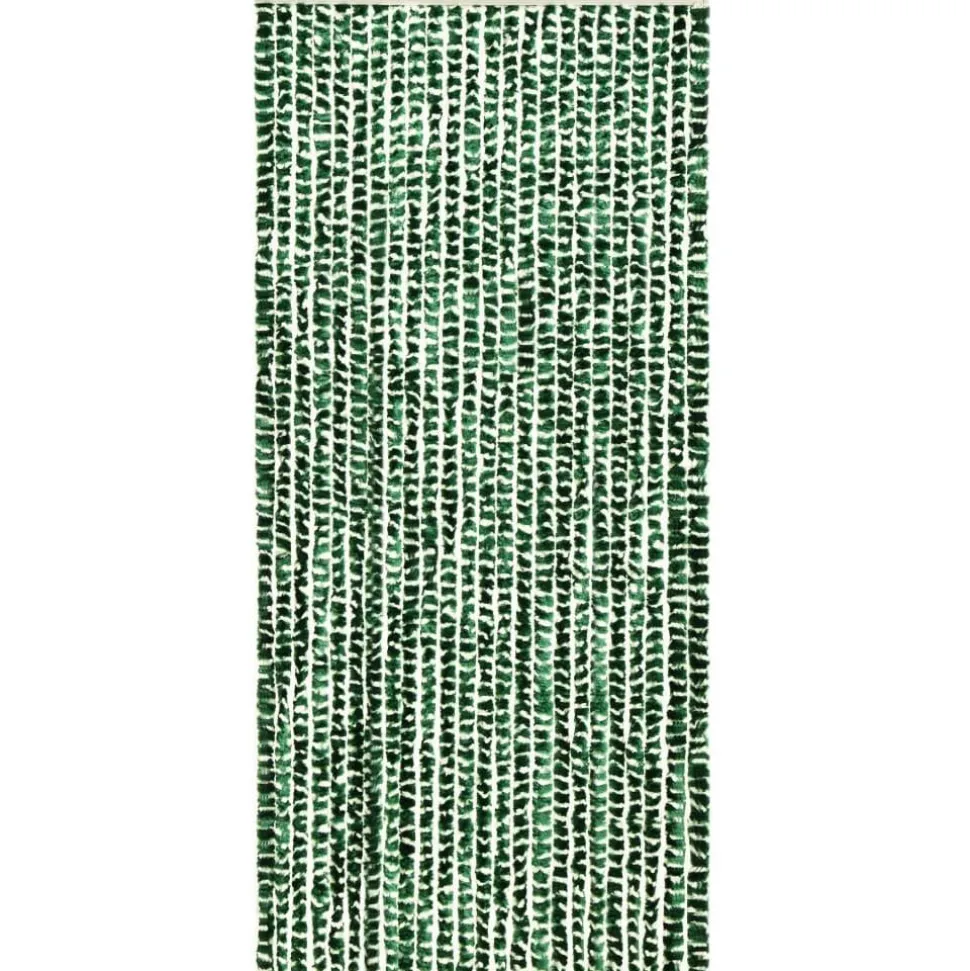 Hyönteisverho vihreä ja valkoinen 90x220 cm chenille