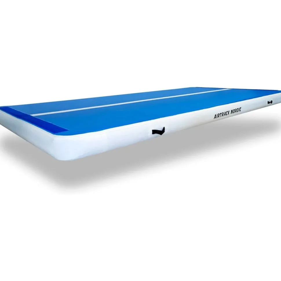 Ilmavolttipatja Airtrack Nordic Deluxe Wide sininen eri kokoja