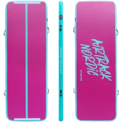 Ilmavolttipatja Airtrack Nordic Home Collectors Edition, 3m, pinkki-minttu