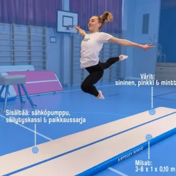 Ilmavolttipatja AirTrack Nordic Standard eri kokoja ja värejä