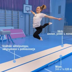 Ilmavolttipatja AirTrack Nordic Standard eri kokoja ja värejä