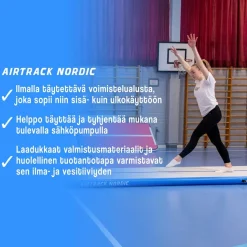 Ilmavolttipatja AirTrack Nordic Standard eri kokoja ja värejä