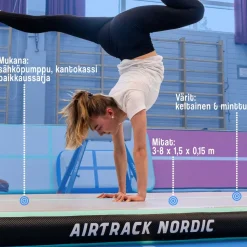 Ilmavolttirata AirTrack Nordic Carbon, leveys 150cm, eri vaihtoehtoja
