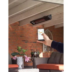 Infralämmitin Pistesarjat Sunred Dark Smart Triangle Wall, IP55, 2500W, musta