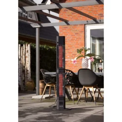 Infralämmitin Pistesarjat Sunred Dark Valencia Lounge, IP55, 3000W, musta