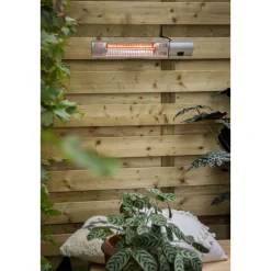 Infralämmitin Pistesarjat Sunred Ultra Wall, IP54, 2000W, hopea