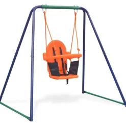 2-in-1 keinu ja vauvakeinu oranssi