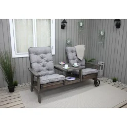 Istuinpehmuste Baltic Garden Malmö Maxi 2kpl harmaa