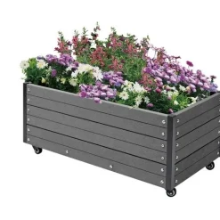 Istutuslaatikko pyörillä Hortus 36x90x50 cm komposiitti