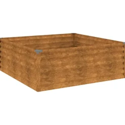 Istutuslaatikko 100x100x36 cm corten-teräs