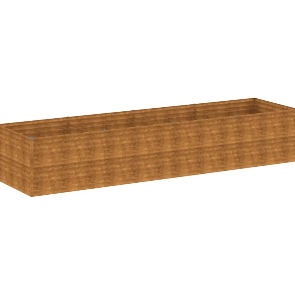 Istutuslaatikko 386x100x69 cm corten-teräs