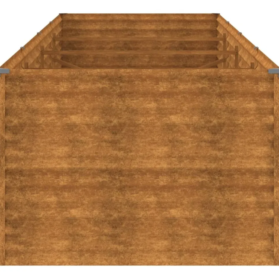 Istutuslaatikko 386x100x69 cm corten-teräs