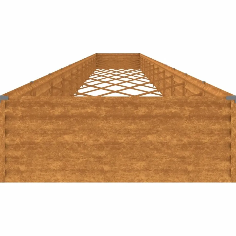 Istutuslaatikko 1150x100x36 cm corten-teräs
