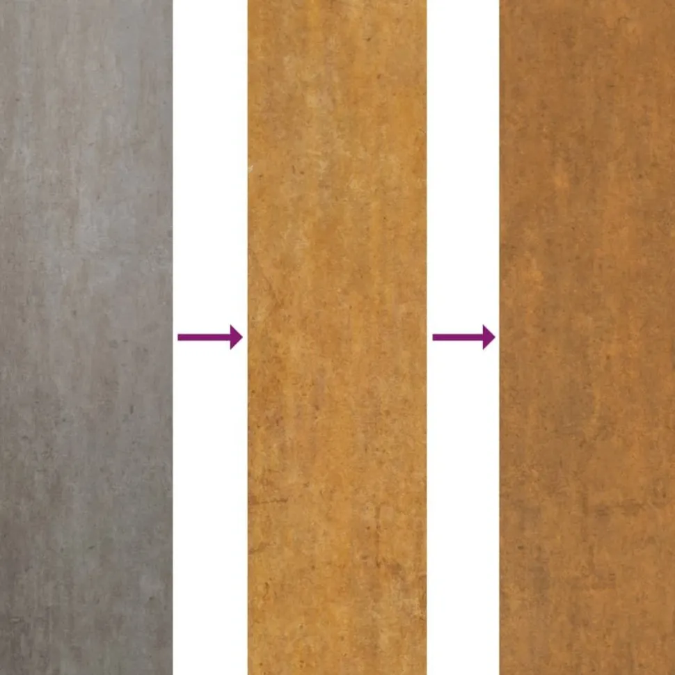 Istutuslaatikko 1150x100x36 cm corten-teräs