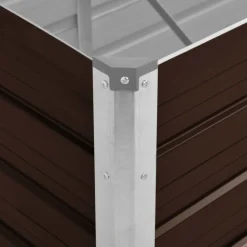 Istutuslaatikko ruskea 240x80x45 cm galvanoitu teräs