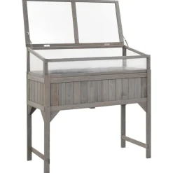 Jalallinen kasvihuoneellinen istutuslaatikko 110x54x120cm kuusi