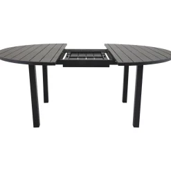 Jatkettava ruokapöytä Venture Home Marbella, ø140cm, musta