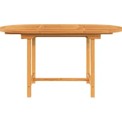 Jatkettava puutarhapöytä 110-160x80x75 cm täysi tiikki (63486)