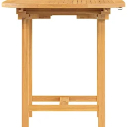 Jatkettava puutarhapöytä 110-160x80x75 cm täysi tiikki (63486)